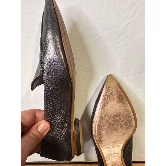 Nicholas Kirkwood Silver Leather Loafers - Size 36.5 (6.5) - Picture 6 of 10